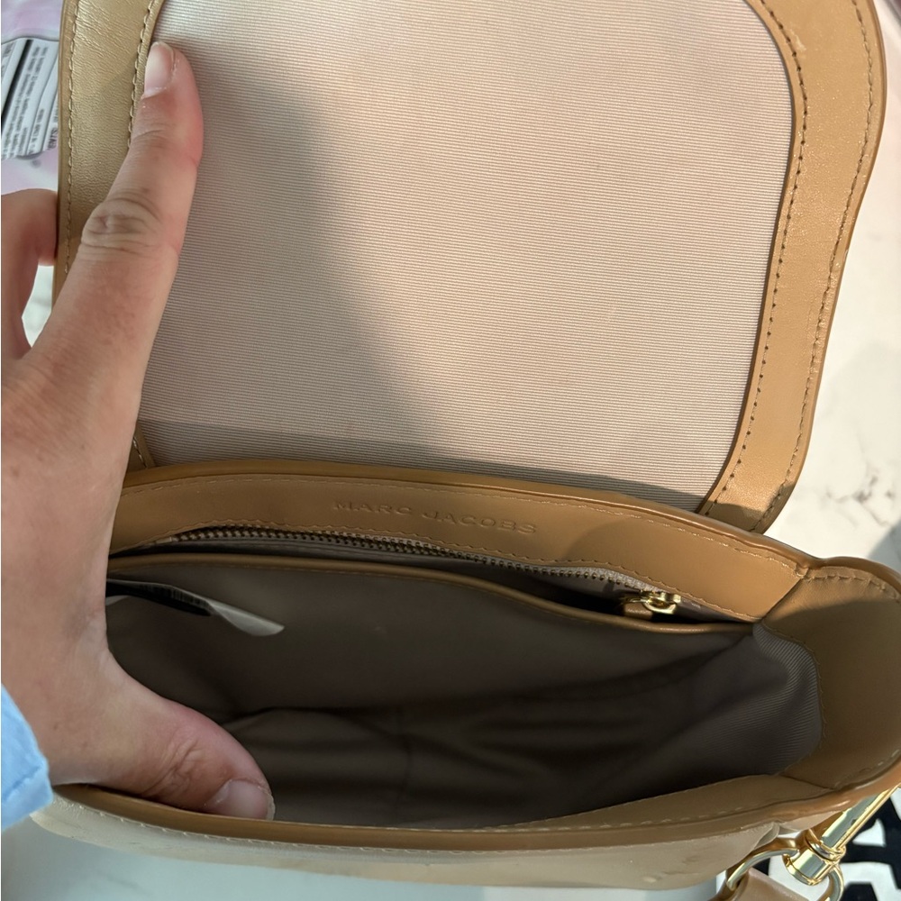 Marc Jacobs Tan Crossbody Bag with Timeless Design